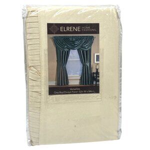 Elrene Versailles 52" x 84" Room Darkening Panel, Ivory (ONE PANEL ONLY)